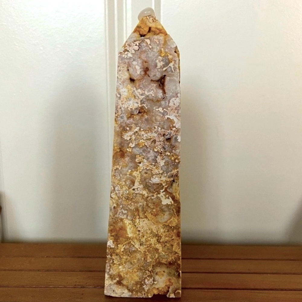 Crazy Lace Agate Tower | Mexican Crazy Lace Natural Stone Druzy Crystal Point